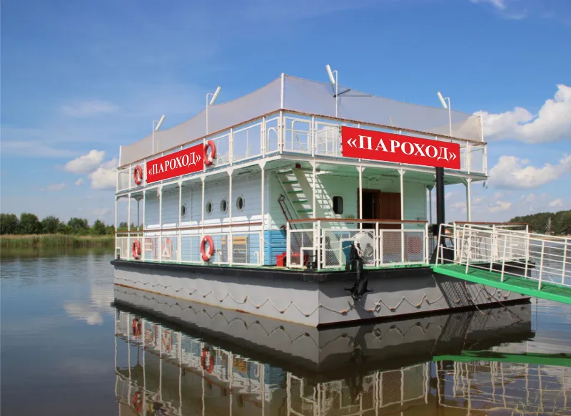4-местный Пароход на воде — фото 1